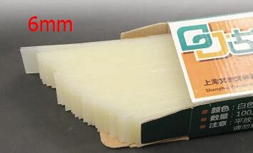 6mm width EVA Hot melt glue strips for Thermal binding cover hard book cover customized thermal ...