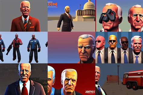 joe biden team fortress 2 model, rendered in sfm | Stable Diffusion ...