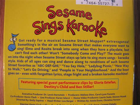 Sesame Street SESAME SINGS KARAOKE VHS VIDEO