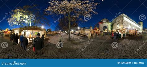 HANNOVER, GERMANY - NOVEMBER 29, 2011: Traditional Christmas Market in ...