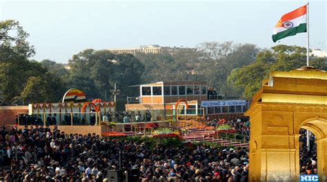 The 63rd Republic Day Celebrations Flag Hoisting Ceremony by Hon'ble President of India Smt ...