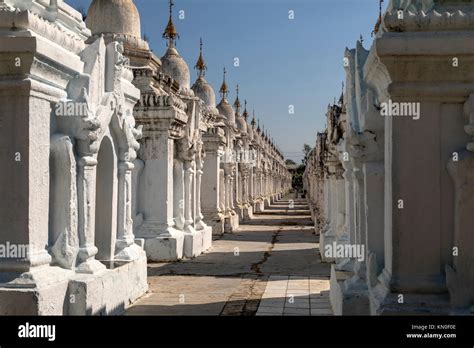 Kuthodaw Pagoda, Mandalay, Myanmar, Asia Stock Photo - Alamy