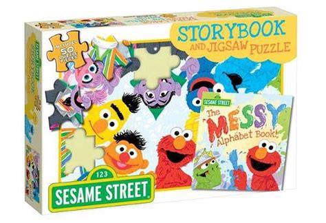 Sesame Street: Storybook and Jigsaw Puzzle (50 Pieces), Paperback ...