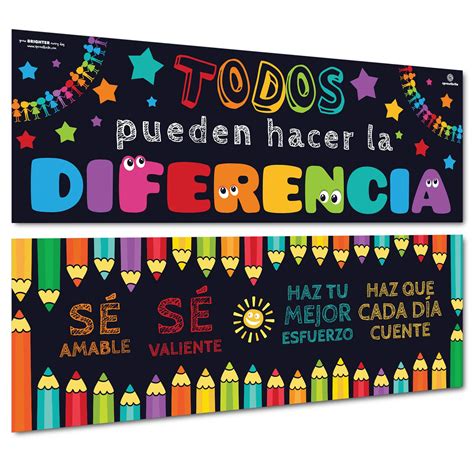 Buy Sproutbrite Spanish s Classroom Banner for Toddlers Preschoolers ...