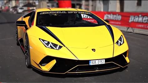 TWIN TURBO Lamborghini Huracan Performante with Straight Pipes | Start Up, Revs, Acceleration ...