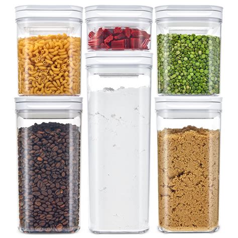 DuraHome FLiPLOCK Airtight Food Storage Containers 6 Piece Set - BPA ...