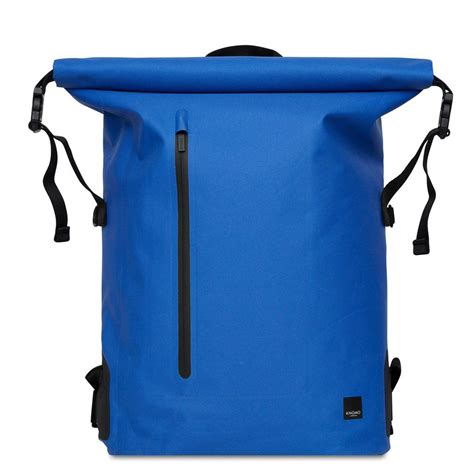 Water Resistant Roll Top Laptop Backpack 14" - Azure Blue | KNOMO | Backpacks, Rolltop backpack ...