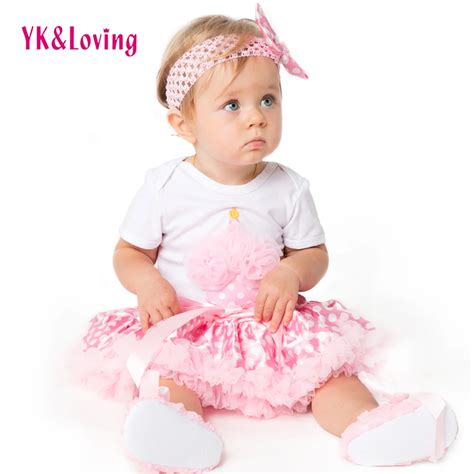 Baby Girl Clothes Sets 2017 Summer 100% Cotton Romper Pettiskit TUTU Skirts Infant Newborn Party ...