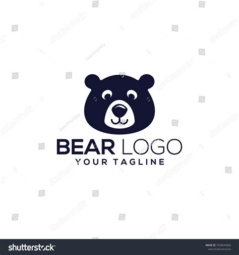 Bear Head Silhouette Logo Vector Animals Stock Vector (Royalty Free ...