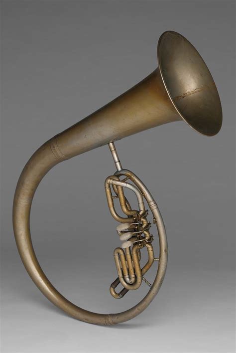 Bass tuba in B-flat (helicon form) | Museum of Fine Arts, Boston