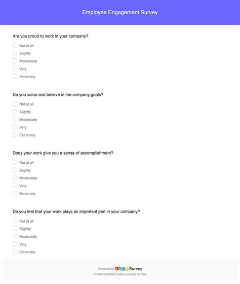 Employee Engagement Survey - Expert-made Questions and Template