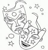 Mardi Gras Masks Coloring Pages  Home sketch template