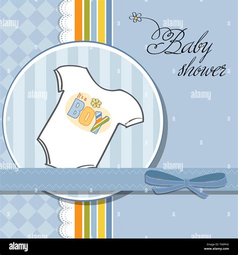 baby boy announcement card Stock Photo - Alamy