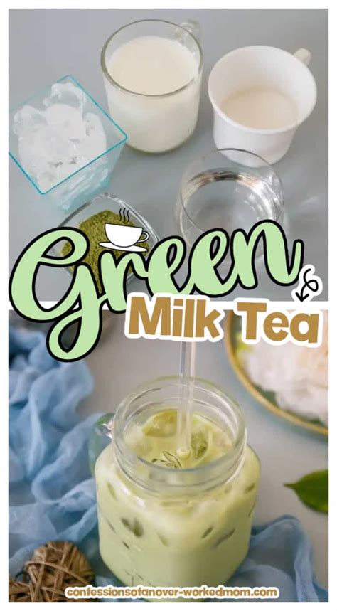 Green Milk Tea Recipe | Confessions of an Overworked Mom