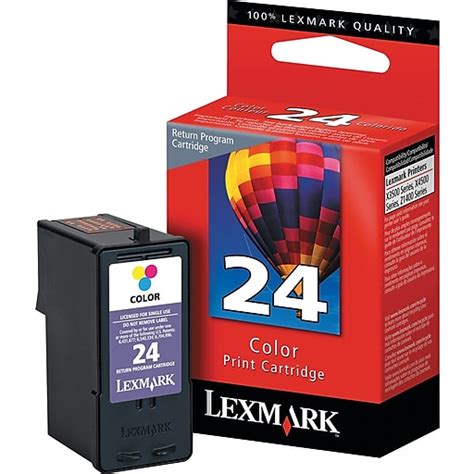 Lexmark 24 Color Ink Cartridge (18C1624), Standard at Staples