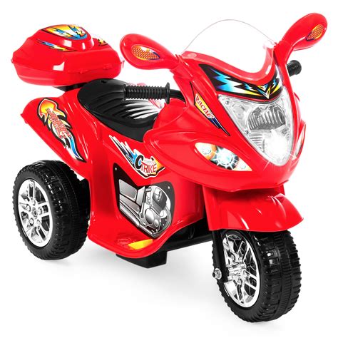 Kids Ride On Motorcycle 6V Toy Battery Powered Electric 3 Wheel Bicycle Red | eBay