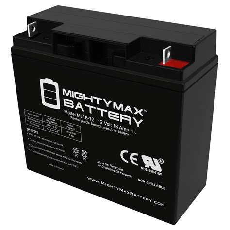 Amazon.com: Mighty Max Battery 12V 18AH SLA Battery Replacement for Enduring CD17-12, CB-17-12 ...