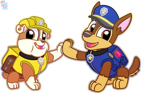 High Paw Rubble and Chase PAW Patrol by RainbowEeveeDE on Newgrounds ...