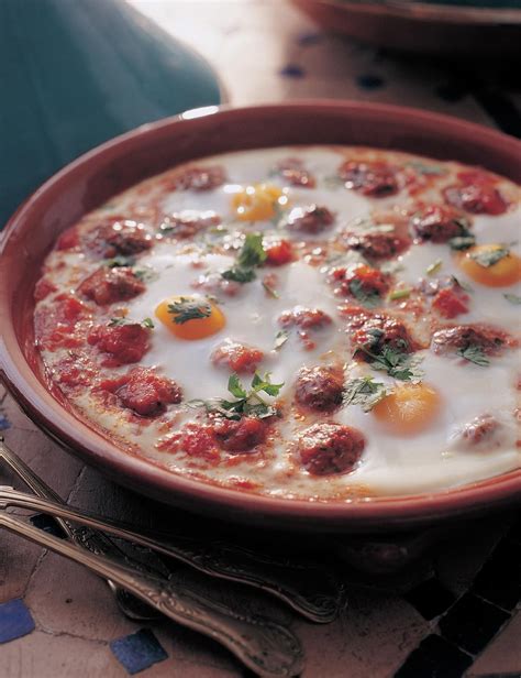 Kefta Mkaouara: Spicy Egg, Meatball and Tomato Tagine | Recipe | Spicy eggs, Recipes, Tagine