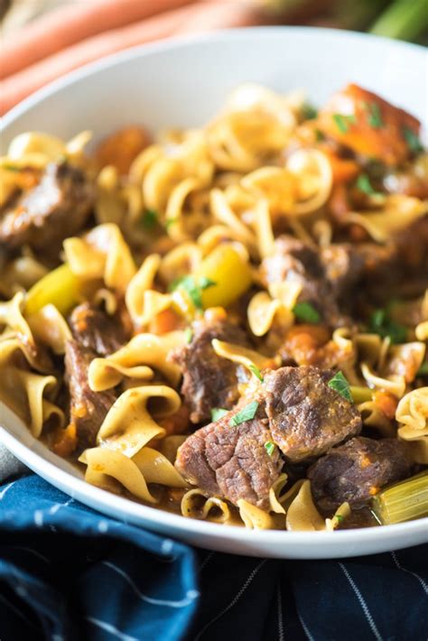 Instant Pot Beef Stew Pasta Go Go Go Gourmet