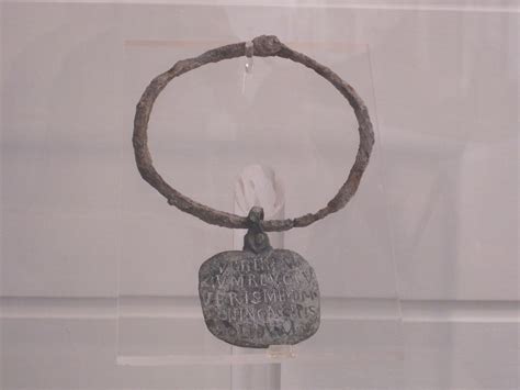 Roman slave collar | Museo Nazionale delle Terme | magistrahf | Flickr