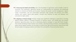 the definition and importance of agronomy | PPT | Free Download