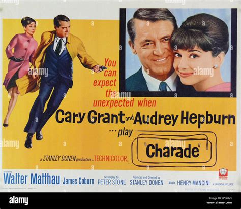 Charade - Original Movie Poster Stock Photo - Alamy