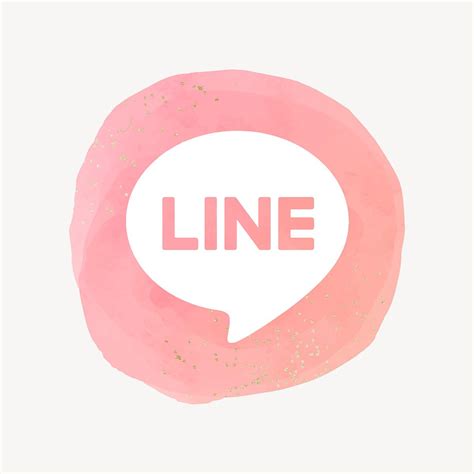 LINE app icon vector with a watercolor | Free Icons - rawpixel