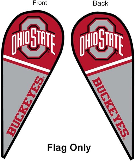 Amazon.com : College Flags & Banners Co. Ohio State Buckeyes Teardrop and Feather Flag : Sports ...