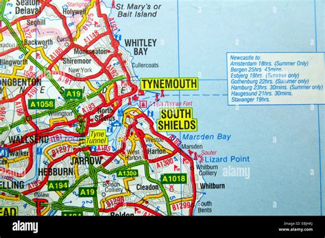 North Shields Map High Resolution Stock Photography and Images - Alamy