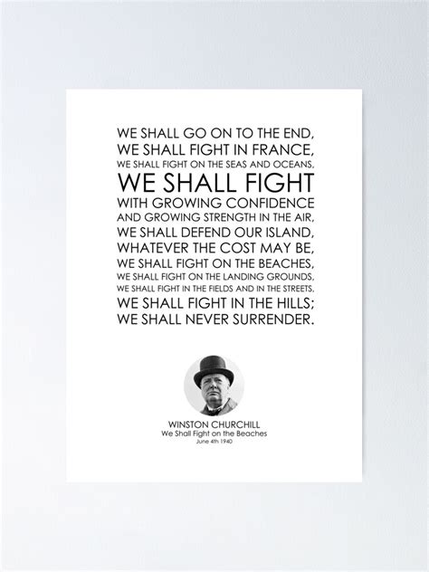 "Winston Churchill, We Shall Fight on the Beaches, Great Quotes, Famous ...