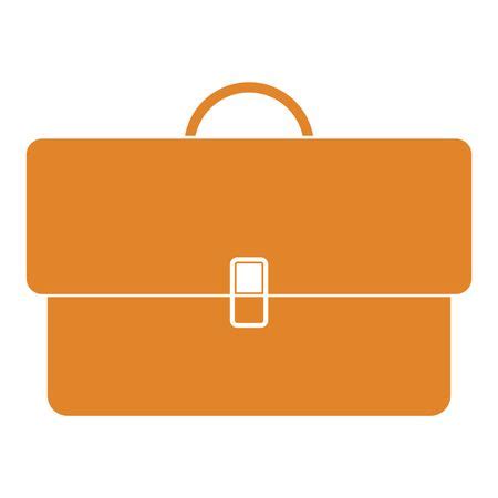 Vector Illustration of Briefcase Icon in Orange | Freestock icons