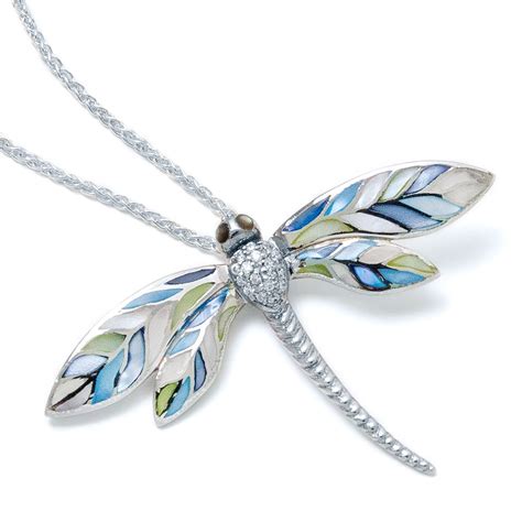 Capri Dragonfly Necklace in Sterling Silver - Landing Company