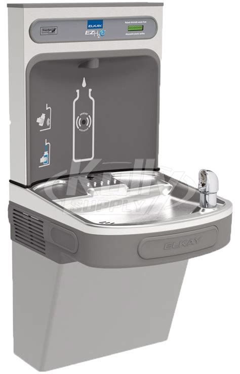 Elkay EZH2O LZS8WSVRLK Filtered Drinking Fountain with Bottle Filler and Vandal-Resistant ...