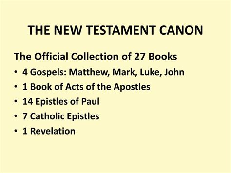 PPT - THE NEW TESTAMENT CANON PowerPoint Presentation, free download - ID:473306