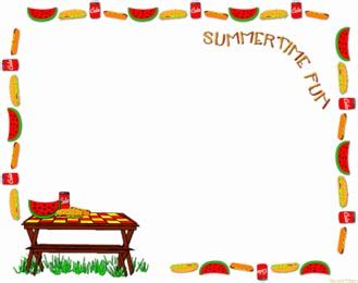 Picnic border clipart - WikiClipArt