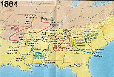 1864 American Civil War Battles Timeline