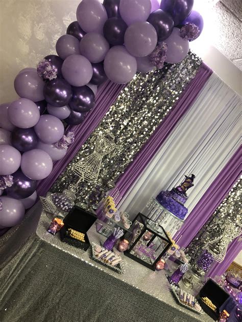 Courteous quinceanera planning More about the author | Purple birthday party, Silver party ...