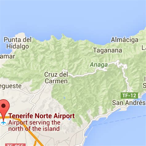 Tenerife Airport Map