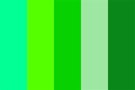 Green leaves Color Palette