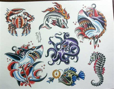 Flash tattoos designs 22 | Tattoo flash sheet, Nautical traditional tattoo, Traditional tattoo