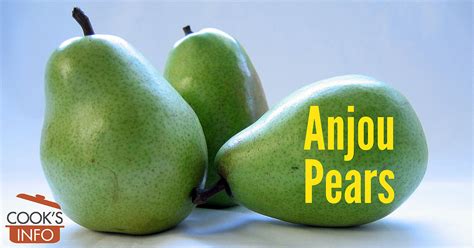 Anjou Pears - CooksInfo