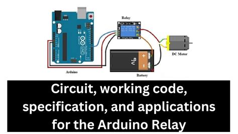 Arduino Relay | Circuit, working code, specification, and applications ...