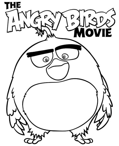 Bomb bird coloring sheet Angry Birds