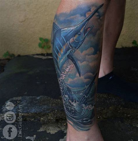 #bluemarlin tattoo by Eric Guidry @ericguidryart at Southern Sting Tattoo in Larose LA Contact ...