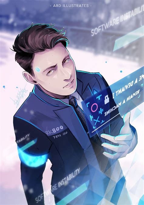 Detroit: Become Human - Connor [SPEEDPAINT] by ABD-illustrates on ...