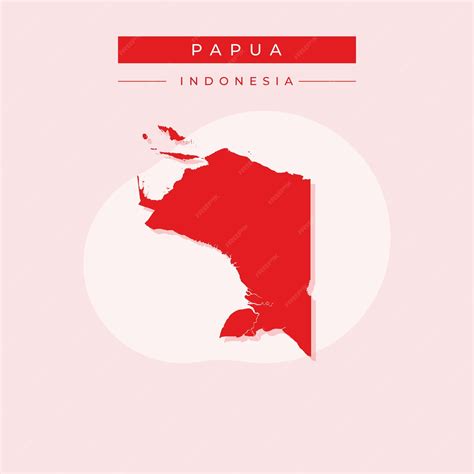 Premium Vector | Vector illustration vector of Papua map Indonesia