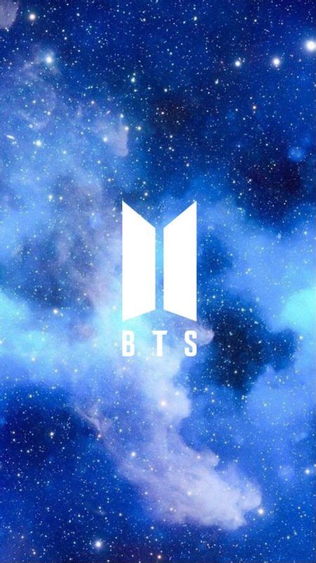 Bts Logo - Blue Galaxy Wallpaper Download | MobCup