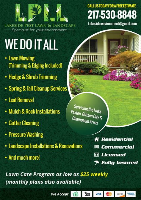 29 Colorful Professional Lawn Care Flyer Designs for a Lawn Care business in United States