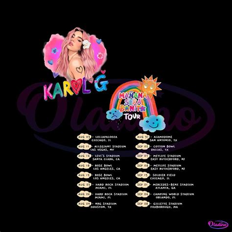 Karol G Tour Date 2023 PNG Manana Sera Bonito PNG File » Oladino